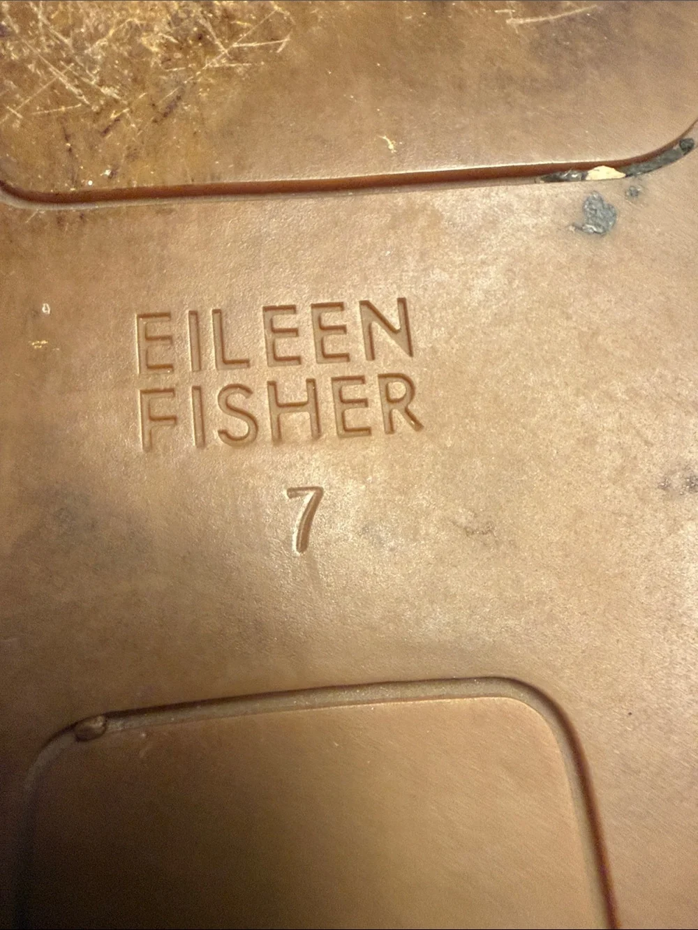 EILEEN FISHER metallic gold espadrilles preowned pre-love size 7